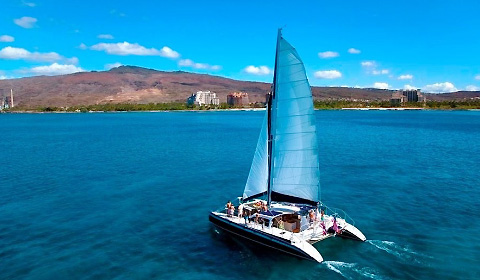 Catamaran Snorkel Sail Sunrise Ko Olina Ocean Adventures