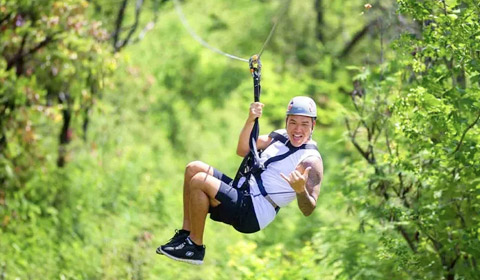 3 Zipline Adventure Coral Crater Adventure Park